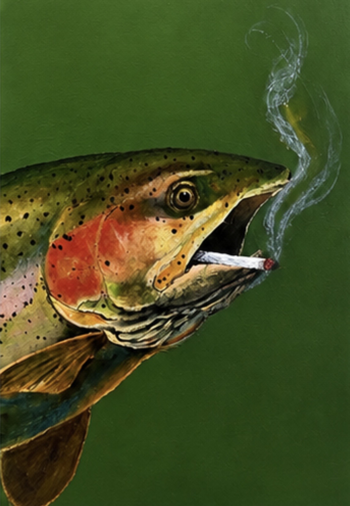 Smoke Break — Acrylic on canvas